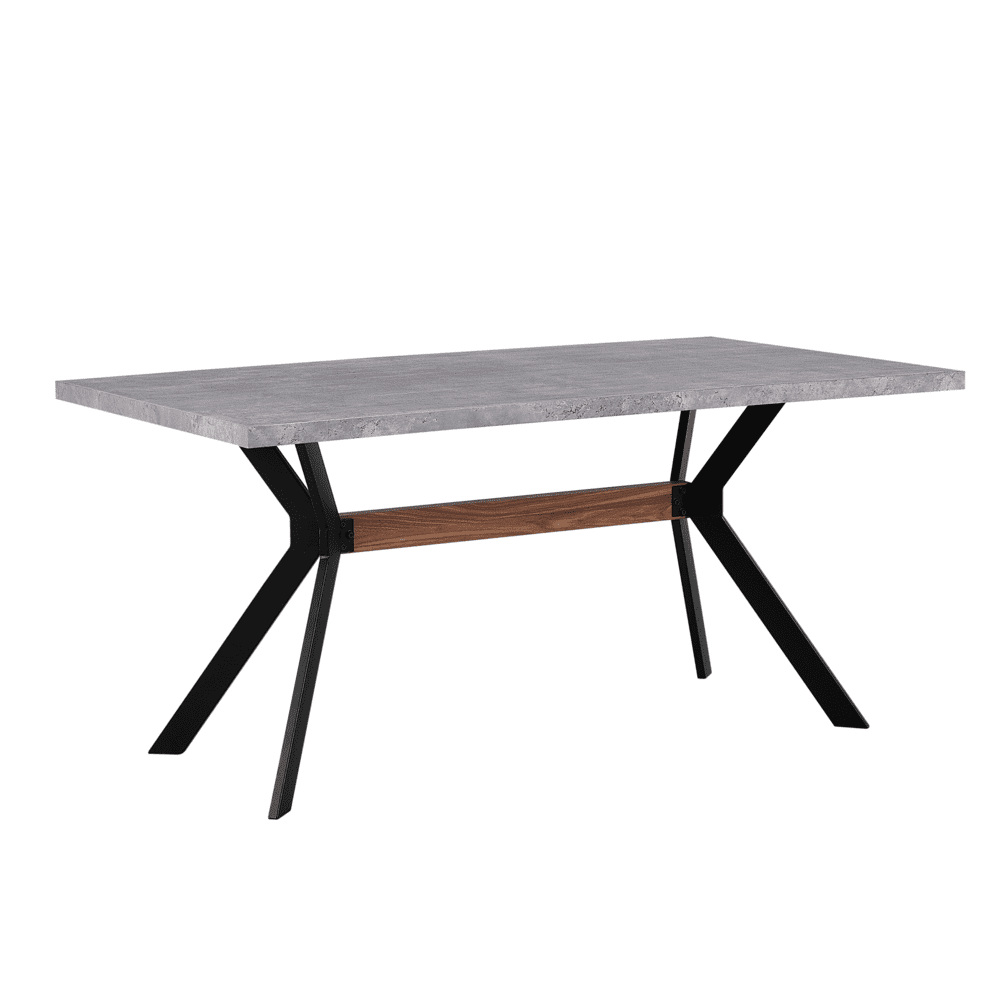 Beliani Jedálenský stôl betónový efekt 160 x 90 cm BENSON